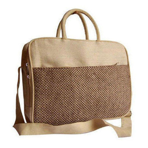 Jute Plain Laptop Bag