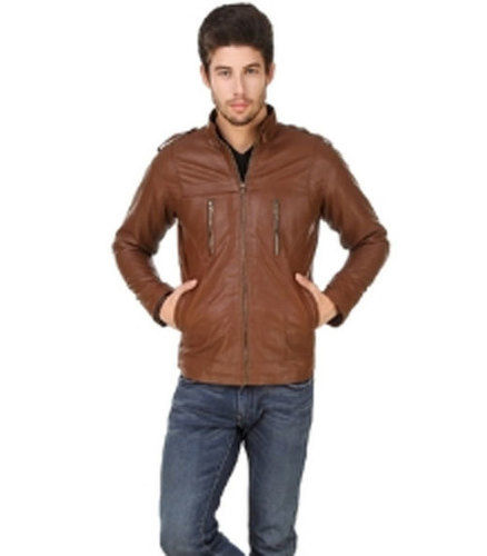 Plain Mens Pu Leather Jackets