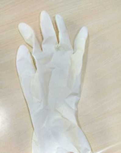 White Disposable Full Fingered Hand Gloves - Large, Medium | Skin Friendly, Fine Finished, High Quality, New