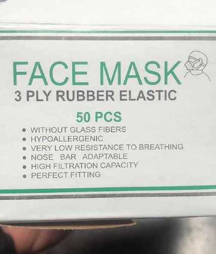 3 Ply Non Woven Disposable Face Mask Grade: Medical