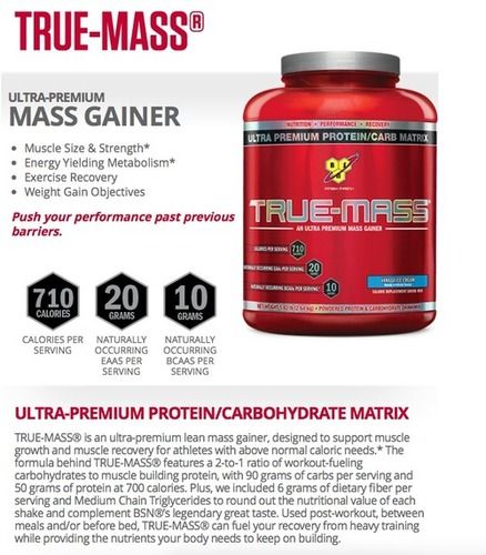 Bsn True-Mass Milkshake Whey Protein Dosage Form: Powder