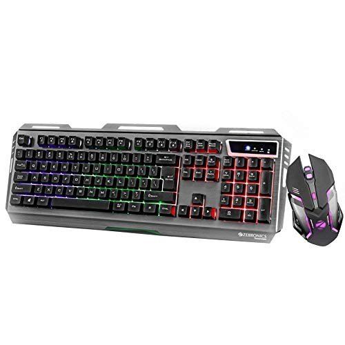 Multi Color Zebronics Wireless Keyboard Mouse Set