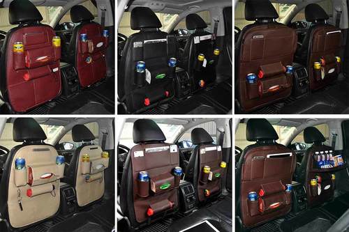 Environmentally Friendly Leather + High-Elasticity Sponge + Non-Woven Fabric + Xpe Back Seat Organizer Without Tray