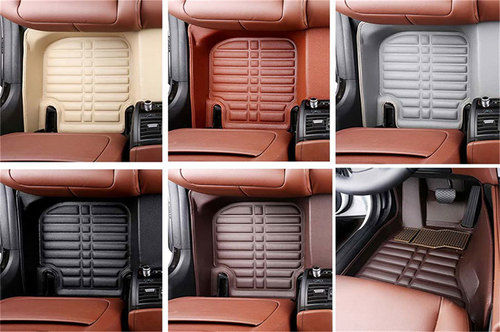 Environmentally Friendly Leather + High-Elasticity Sponge + Non-Woven Fabric + Xpe Hot Press Car Floor Mat