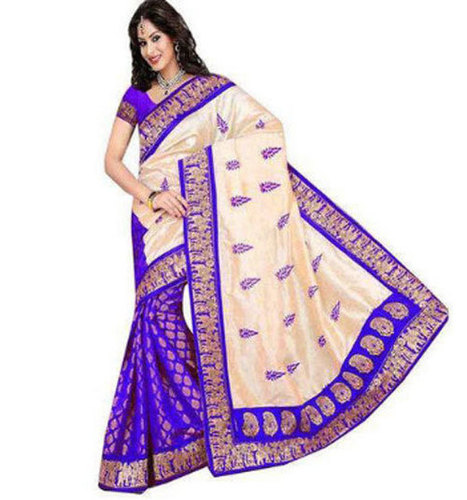 Multicolor Ladies Printed Silk Saree