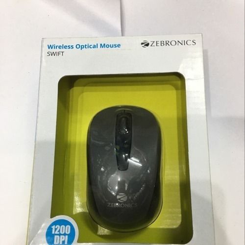 Black Wireless Optical Mouse For Computer And Laptop