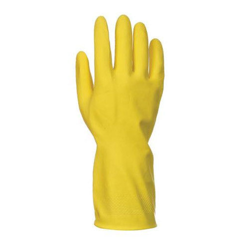 Yelllow Household Rubber Hand Gloves