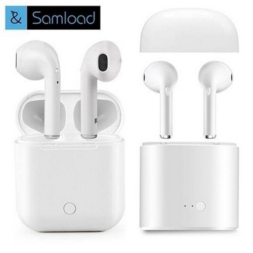 White I7 Series Tws Mini Twin Portable Wireless Bluetooth Earphones With Charging Box