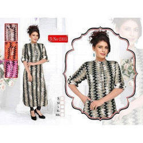 Mulicolor Ladies Block Printed Kurtis