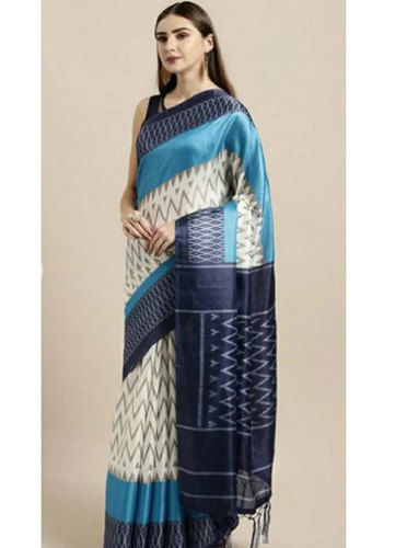 Ladies Printed Handloom Silk Saree