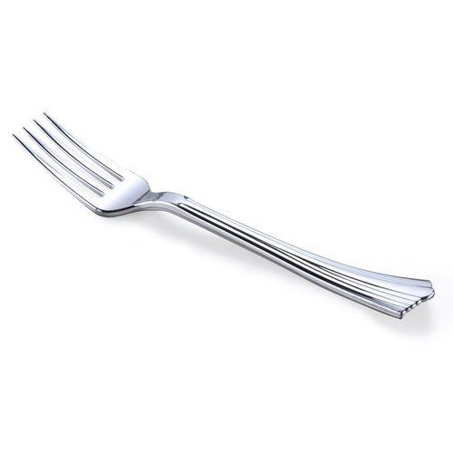 White Elegant Finish Disposable Plastic Fork