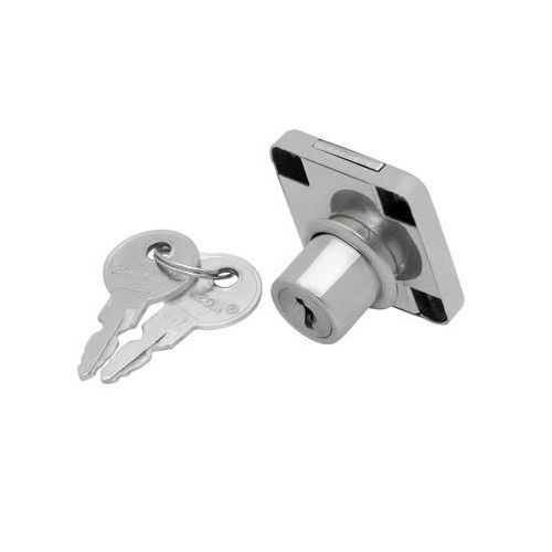 Zinc Alloy Fancy Drawer Lock - Polished Finish, Corrosion Resistant, Includes 2 Keys for Cupboards and Cabinets