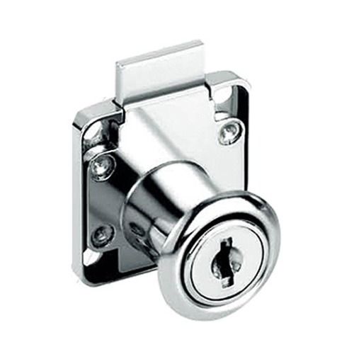 Zinc Alloy Fancy Drawer Lock - Polished Finish, 2 Keys Included | Corrosion Resistant for Cabinets, Cupboards, and Wardrobes