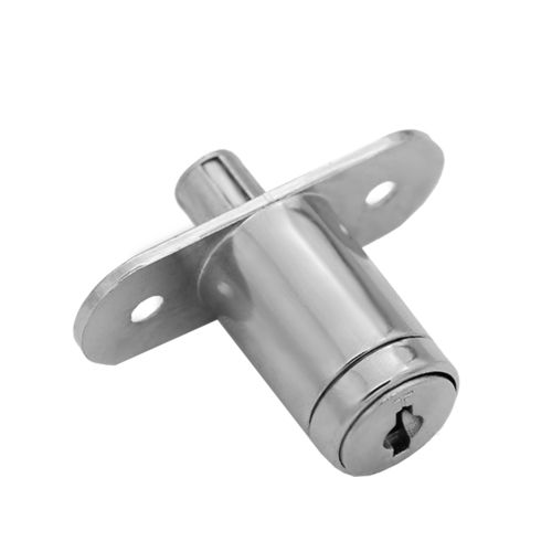 Zinc Alloy Drawer Lock - Polished Finish, 2 Keys, Corrosion Resistant Design for Cupboards and Wardrobes