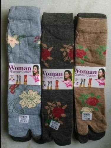 Designer Ladies Woolen Socks