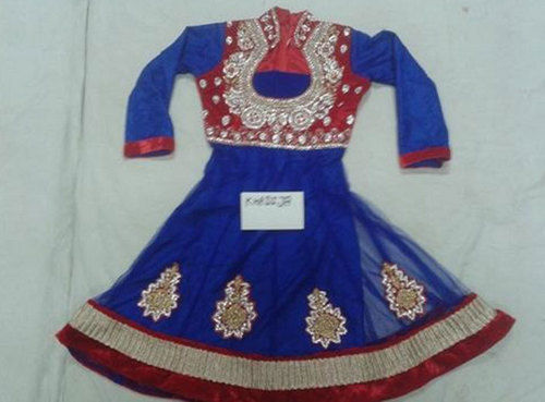 Multicolor Girl Designer Party Wear Dress