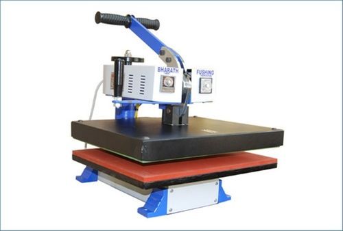 White And Blue Bharath Brand Manual Grade Foil Transfer Machine