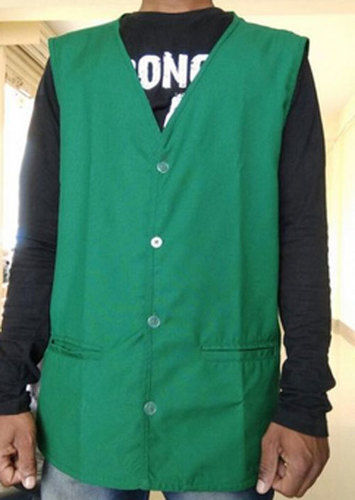 Green Sales Men Plain Waistcoat