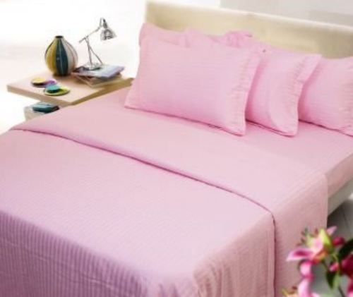 Striped Cotton Double Bed Sheet
