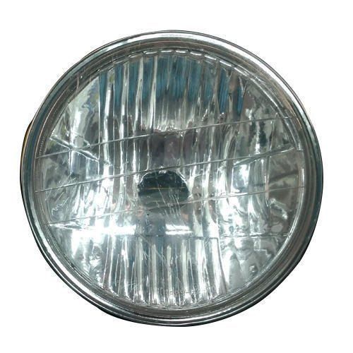 Silver Stainless Steel Electric Rickshaw Headlamp