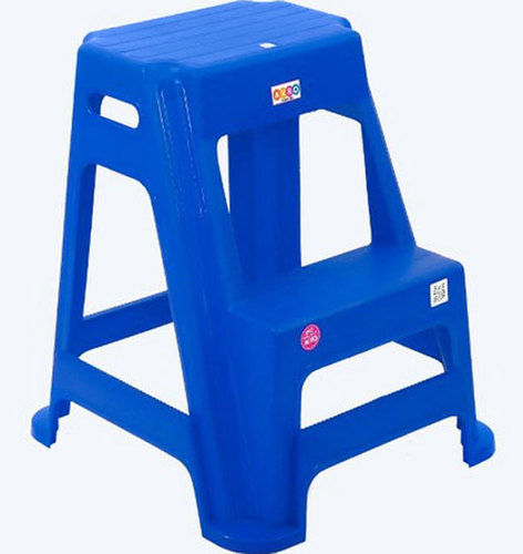 Durable Blue Plastic Step Stool