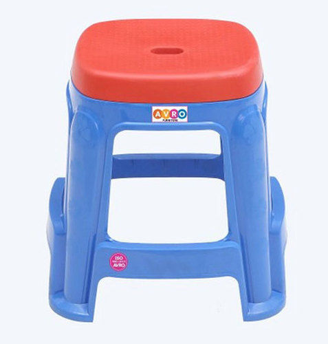 Blue And Red Double Colour Plastic Stool