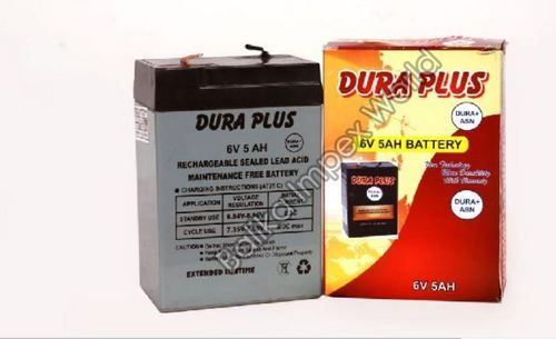 Dura Plus 6V5Ah Battery Battery Capacity: <30Ah