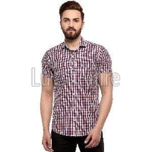 Breathable Mens Half Sleeves Shirt