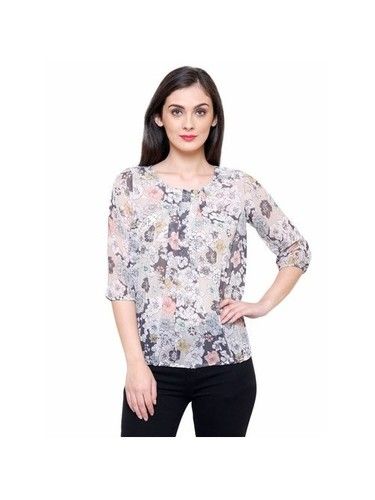 Pure Cotton Denim Funky Tops With Stylish Washing Effect For Ladies at Best  Price in Surat