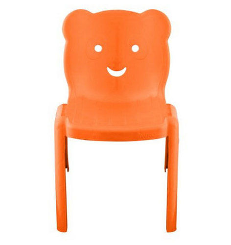 Orange Smiley Plastic Baby Chair