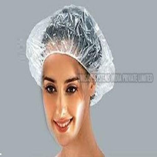 White Round Shape Disposable Shower Cap