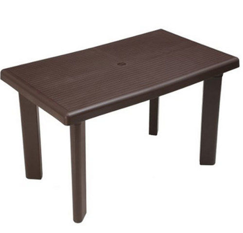 Brown Single Top Plastic Dining Table