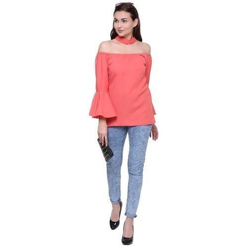 Casual Wear Ladies Pink Top