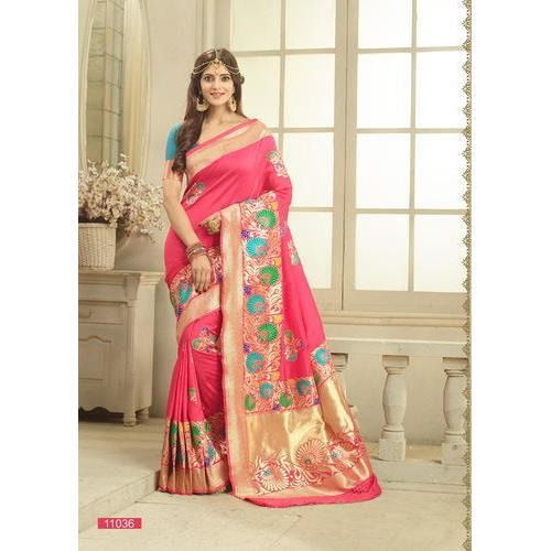 Multi Color Designer Katan Silk Saree