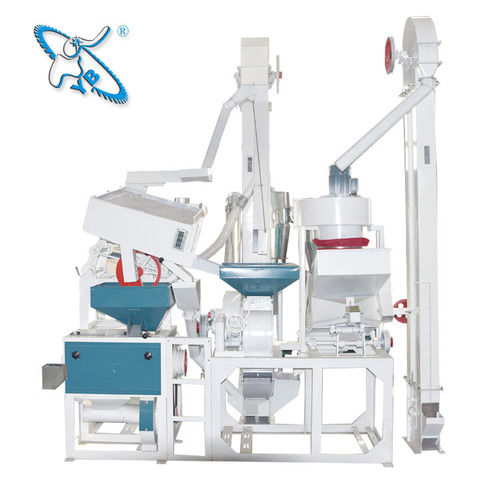 Metal Fully Automatic And Rust Resistant Small Rice Mill Machine With Low Noise