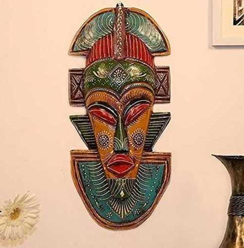 Multicolor Wooden Decorative Mask Wall Decor In Sardarpura Jodhpur Mangani Brothers Pvt Ltd - Mask Wall Decor Wooden