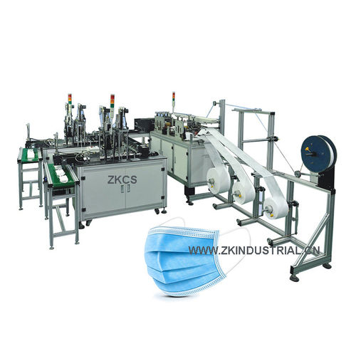 Grey Zkcs Automatic Disposal Face Mask Making Machine