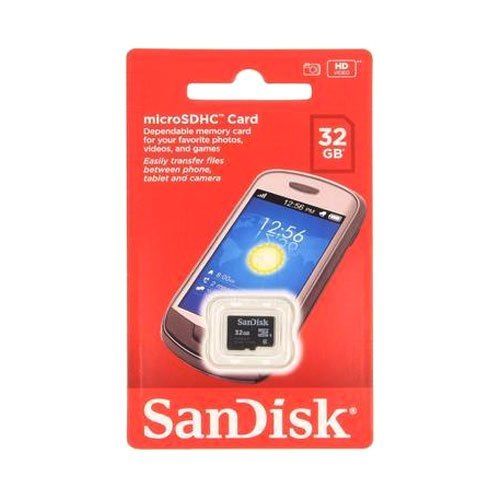 Black 32 Gb Sandisk Memory Card