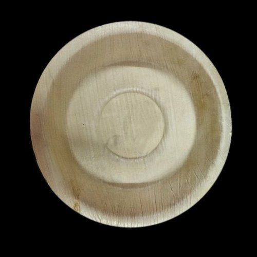 Disposable Round Areca Leaf Plates (6 Inch)