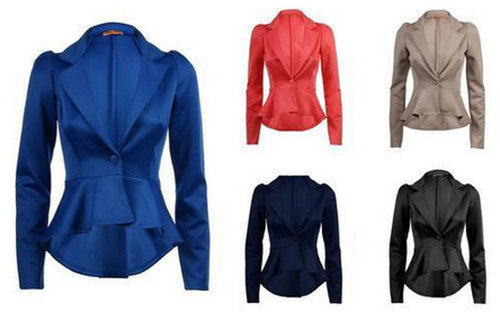 Black Ladies Designer Formal Corporate Blazers