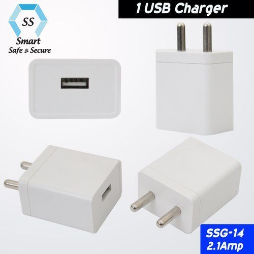 White Usb Mobile Phone Charger Adapter