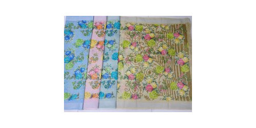 Ladies Chanderi Silk Saree - 5.5 m Length with Separate Blouse Piece | Multi Color, Festive Printed Design, Skin Friendly, Suitable for All Seasons