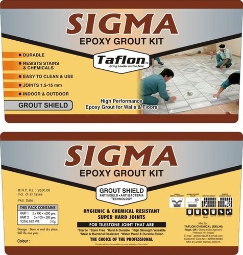 Sigma Epoxy Grout (Taflon) Application: For Tile