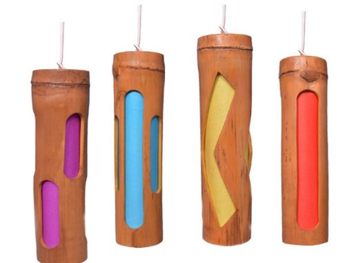 Decorative Handmade Bamboo Lamp Shades - Bamboo Material , Varying Sizes and Colors, Electric Power Source, Beautiful Hanging Design