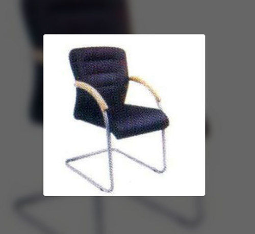 Black Office Armrest Visitor Chair