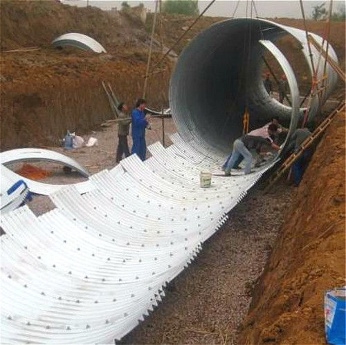 Underground Corrugated Steel Pipe Section Shape: Round