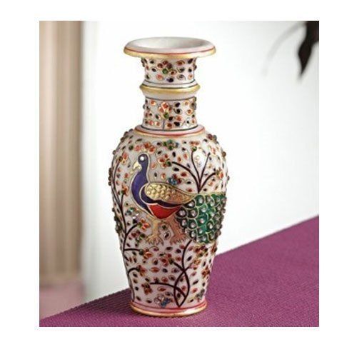 Multicolor Handicraft Marble Flower Vase