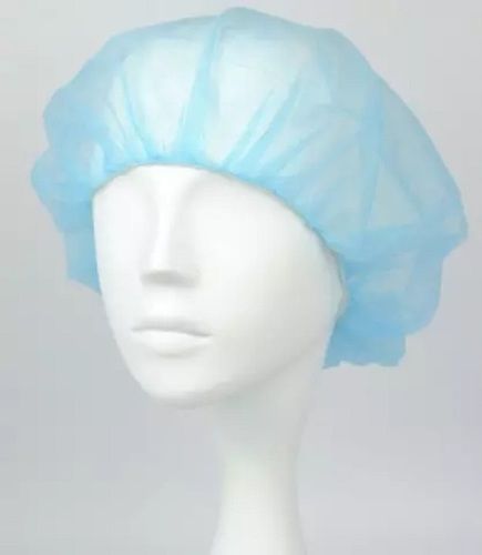 Blue Non Woven Fabric Disposable Bouffant Surgical Cap