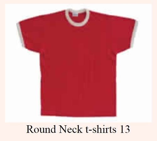 Plain Red Round Neck T-Shirt Age Group: Adult