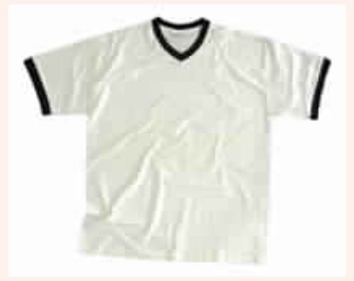 Pure White V Neck T-Shirt Age Group: Adult